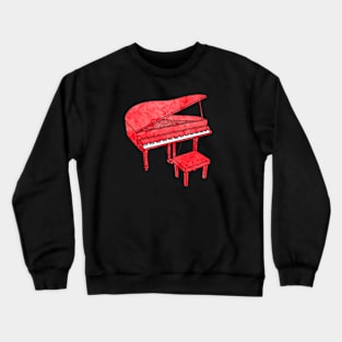 Red Piano Crewneck Sweatshirt